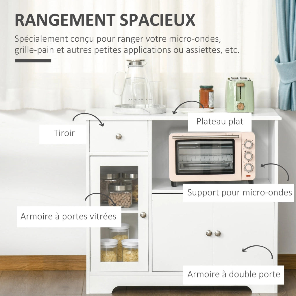 Armadio da cucina ¨C Minimal ¨C bianco 90x40x82 cm