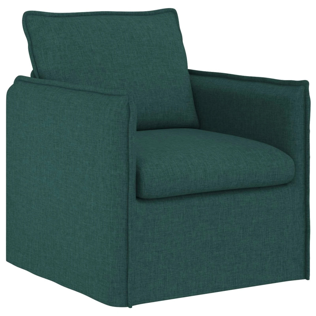 Divano 2 pcs Verde Scuro 196 x 82 x 85 cm Tessuto