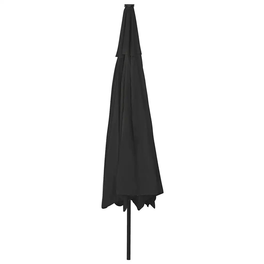 Ombrello | Parasolne da Giardino con Luci LED 400 cm Nero