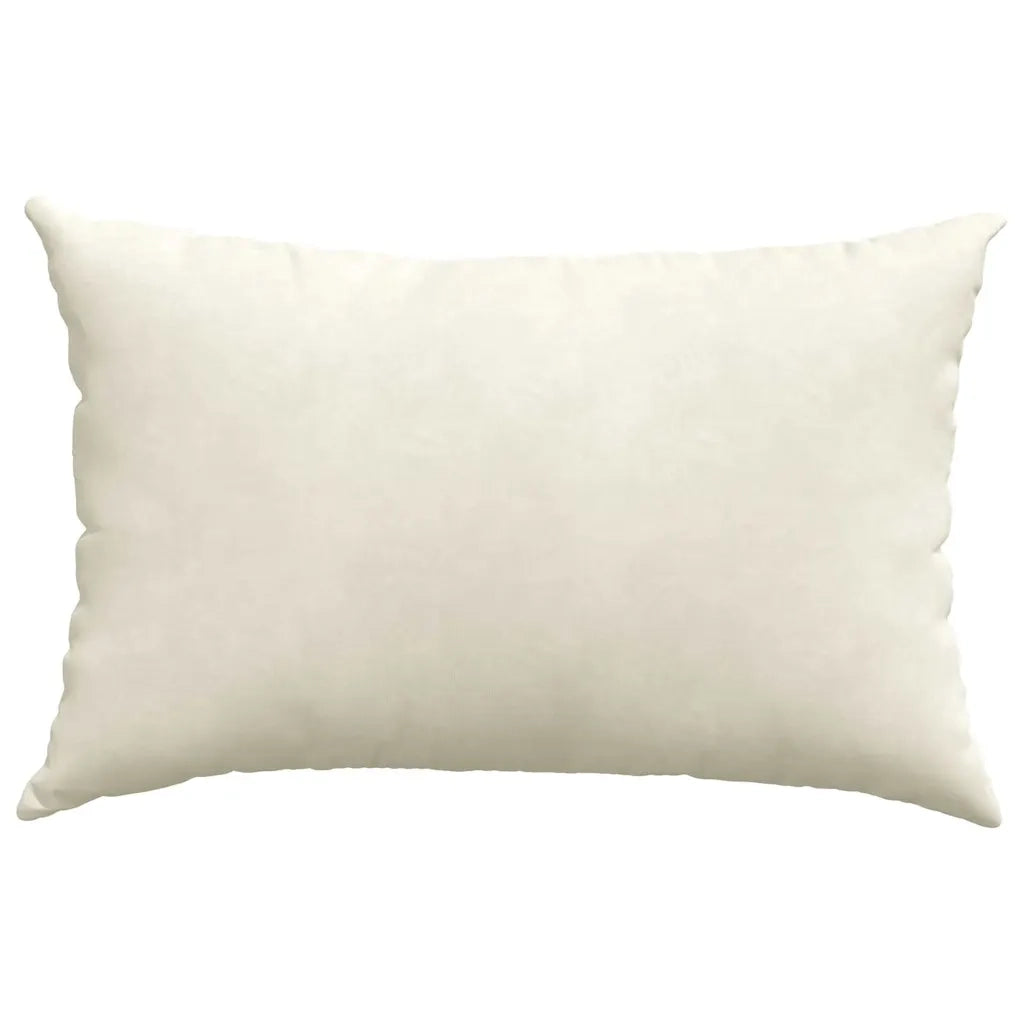 Cuscini da Divano 2 pcs Crema 60 x 40 cm Tessuto in Cords 42013679