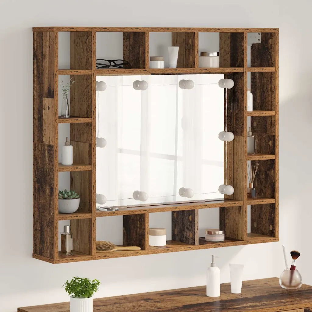 Mobiletto per specchio Legno vecchio 91 x 15 x 76,5 cm 879456