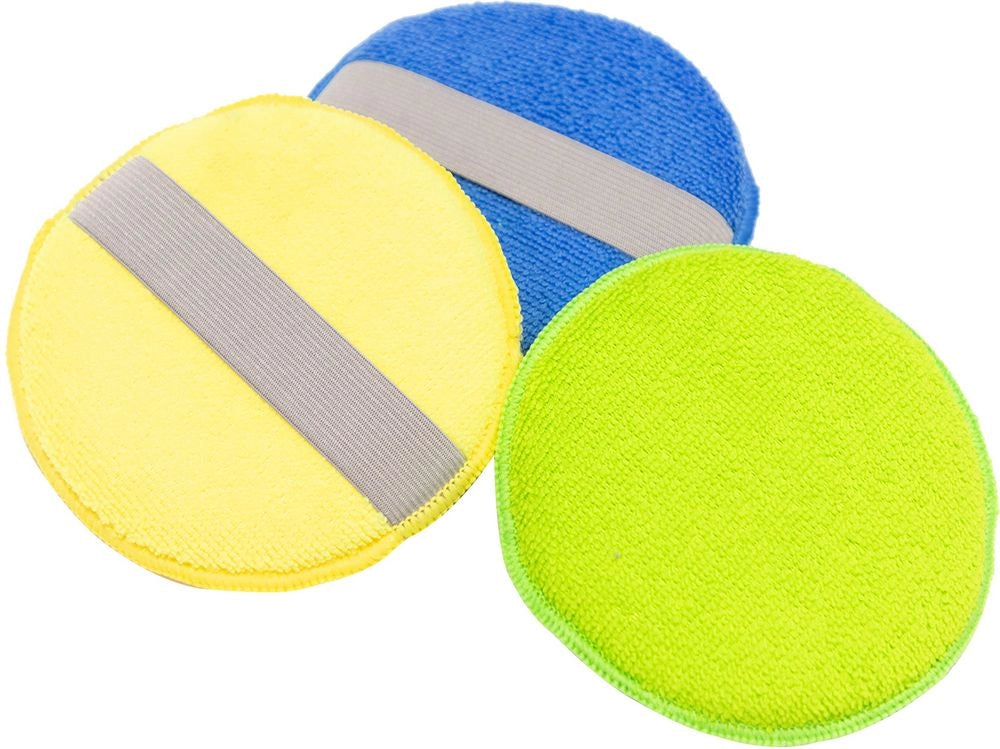 Set da 3 pezzi di applicatori Start in microfibra per la cura della tua auto