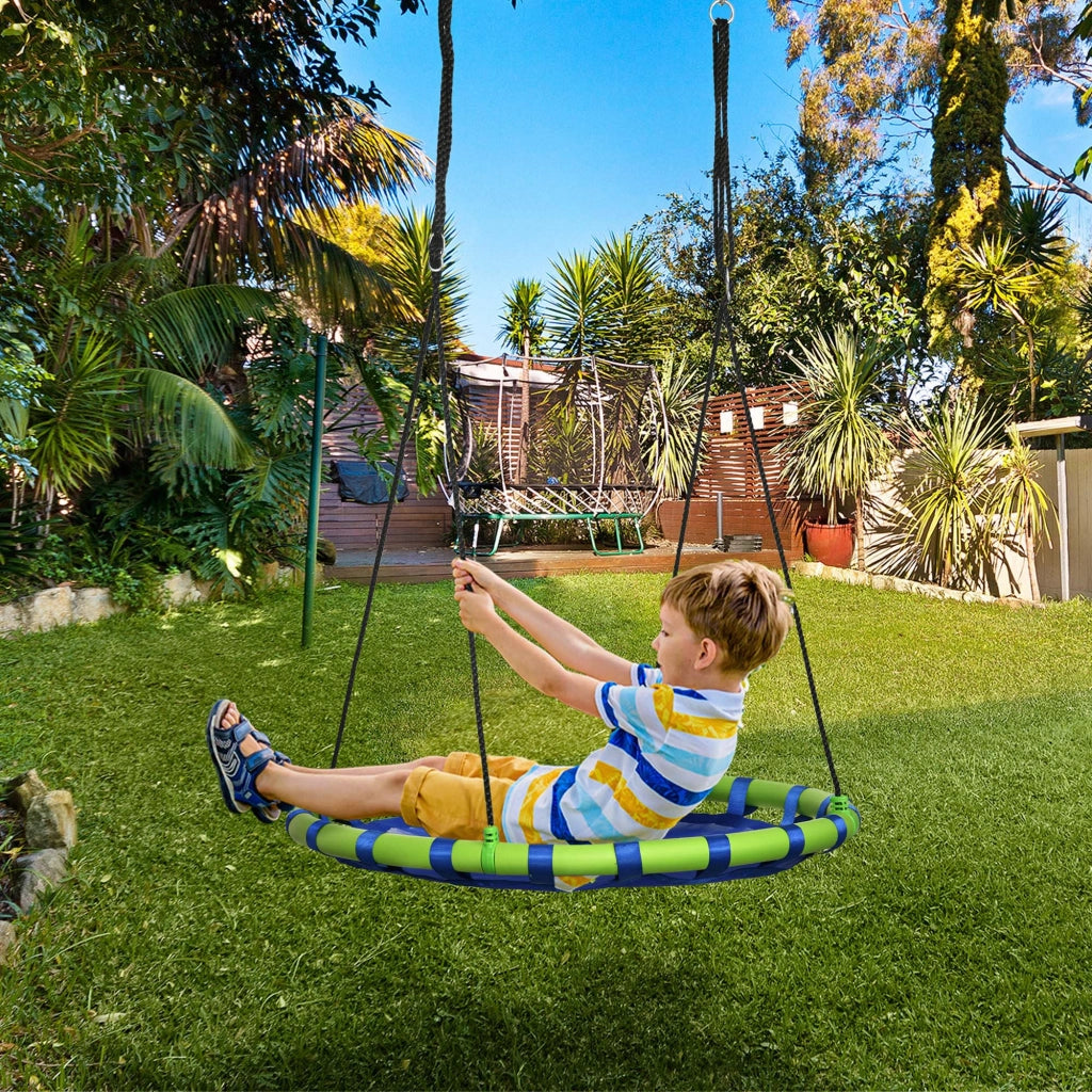 Altalena per Bambini da Giardino ¨C Minimal ¨C Blu, ?100cm