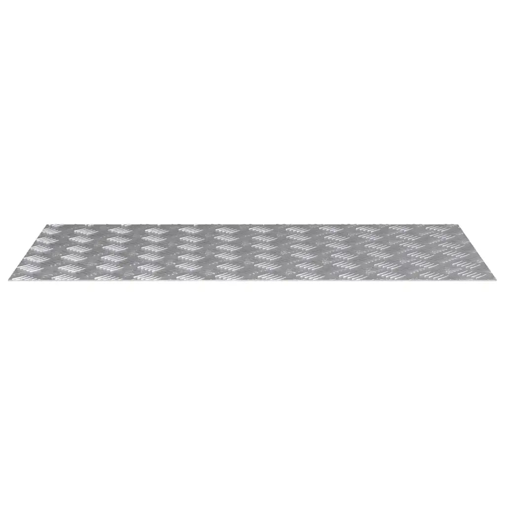 Gradini per Scale 2 pz | Tappetini per scale autoadesivi Argento 100 x 50 cm Alluminio