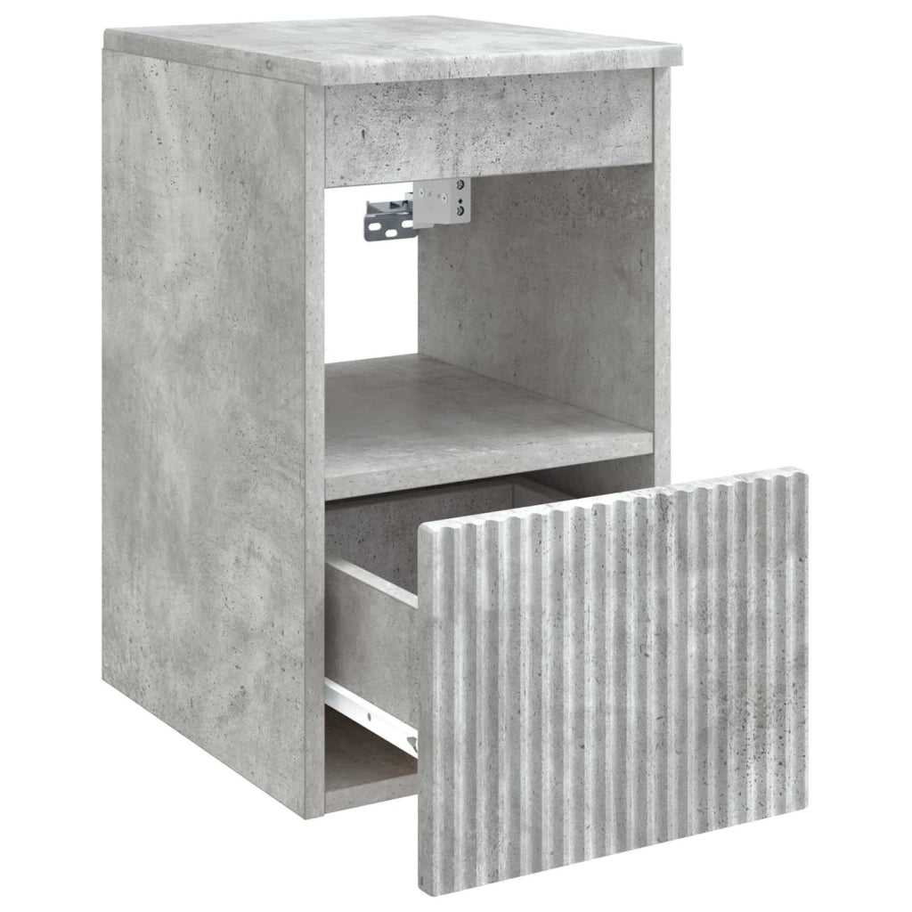 Mobile da Bagno | Armadio da bagno Grigio Cemento 30 x 35 x 50 cm