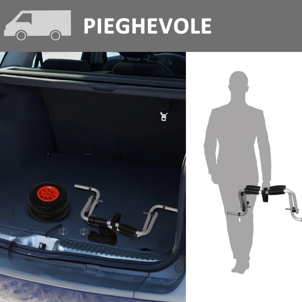 Carrello Pieghevole per Kayak ¨C Minimal ¨C Alluminio Antiscivolo