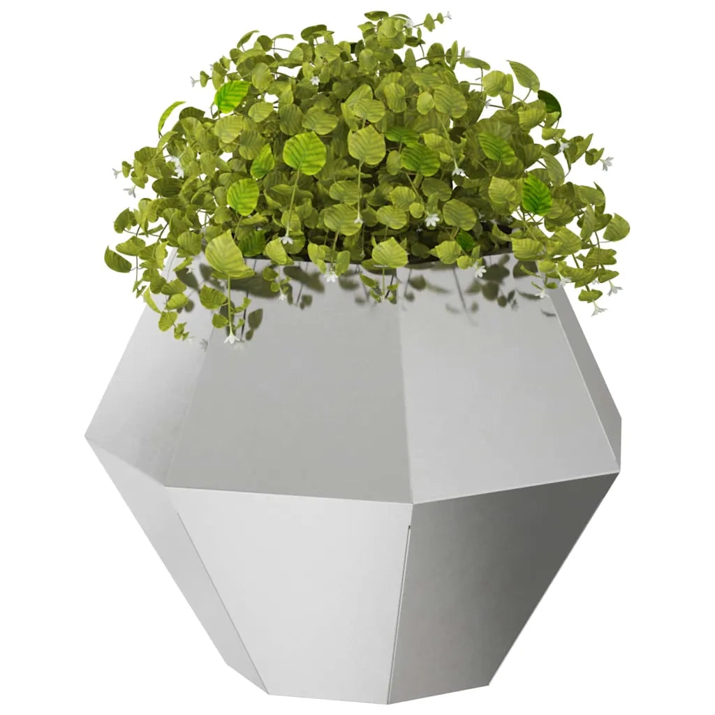 Fioriera Argento 50 x 50 x 40 cm Acciaio Inox 884060