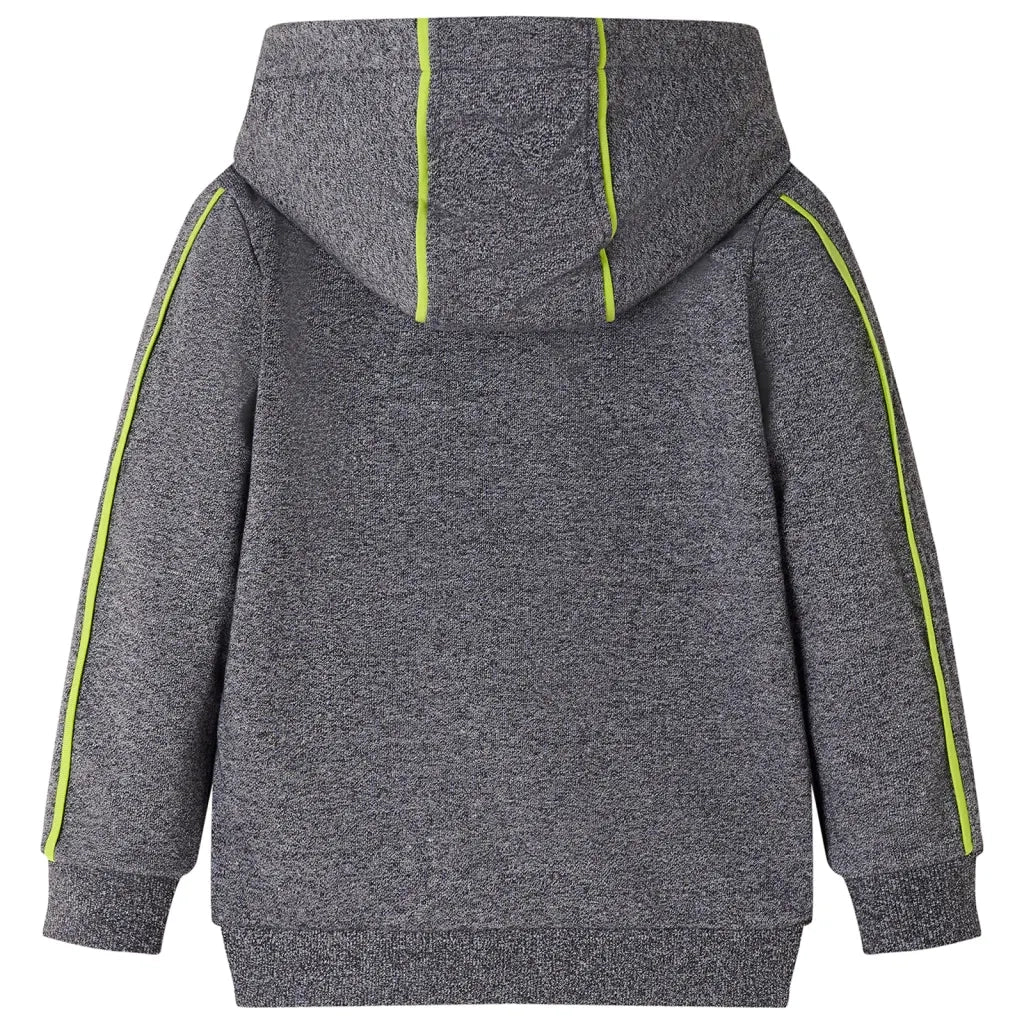 Felpa con Cappuccio e Cerniera per Bambini Grigio M¨¦lange 104