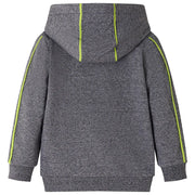 Felpa con Cappuccio e Cerniera per Bambini Grigio M¨¦lange 104
