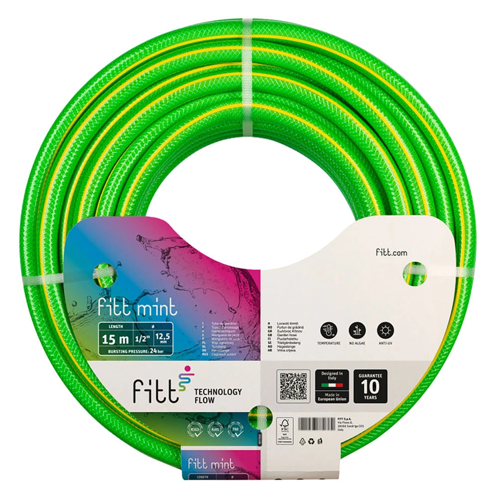 Tubo PVC 12,5 x 50 m anti UV verde trasparente