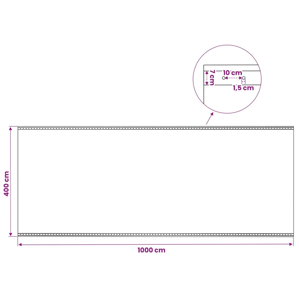 Telo con Occhielli 2 pz Verde 4 x 10 m 260 gsm PE 3429769