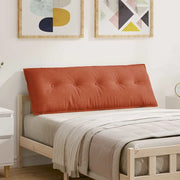 Cuscino per Schiena Rosso Arancio 140 x 50 cm Tessuto in Cords 42014872