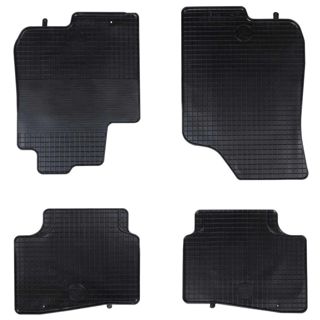 Tappetino per Auto 4 pz Nero Gomma CFW5062805