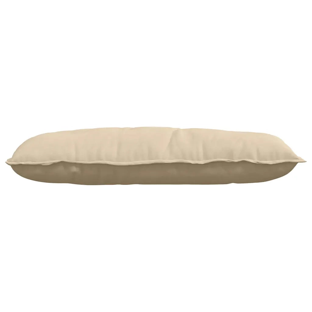 Cuscino per Schiena Crema 100 x 50 cm Tessuto in Microfibra 42014777