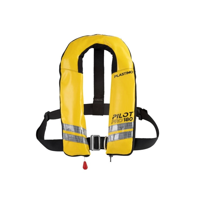 GILET PILOT PRO180 GIALLO AUTO+CING PILOT PRO 180N AUTOMATIC LIFE JACKET WITH SAFETY BELT
