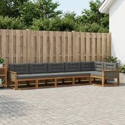 Set di divani da esterno con cuscino 6 pcs Naturale e Antracite 3382600
