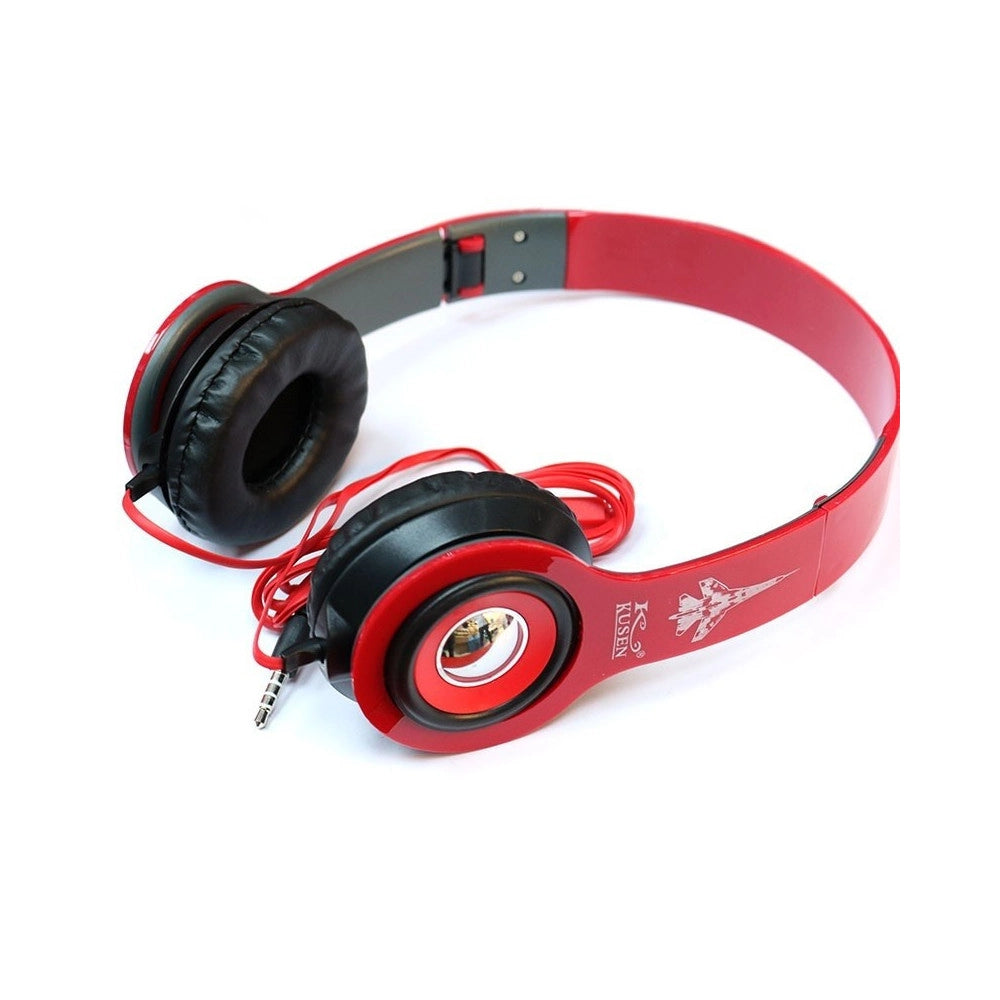 Trade Shop - Cuffie Auricolari Stereo Audio Con Microfono Mp3 Smartphone Cellulare Ks-611 -