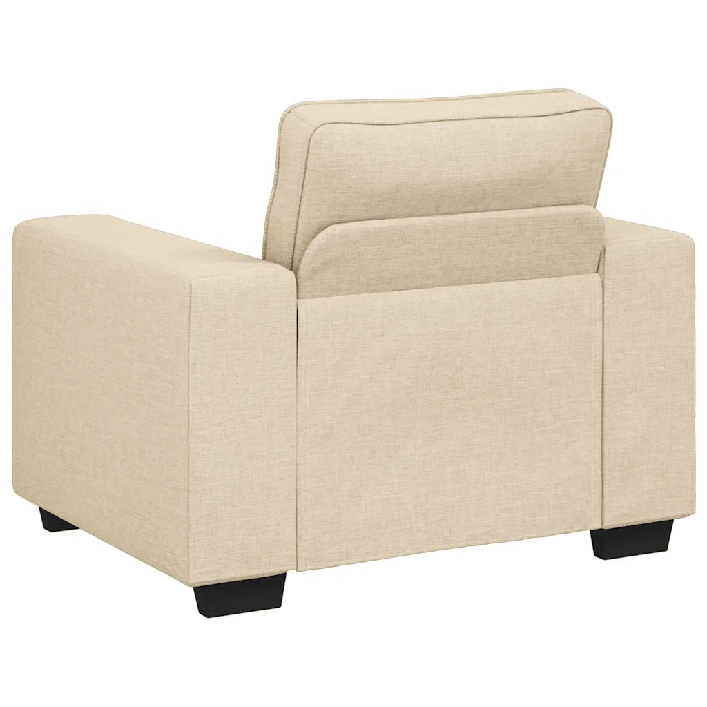 Poltrona Crema 100x77x82 cm in Tessuto 4105153
