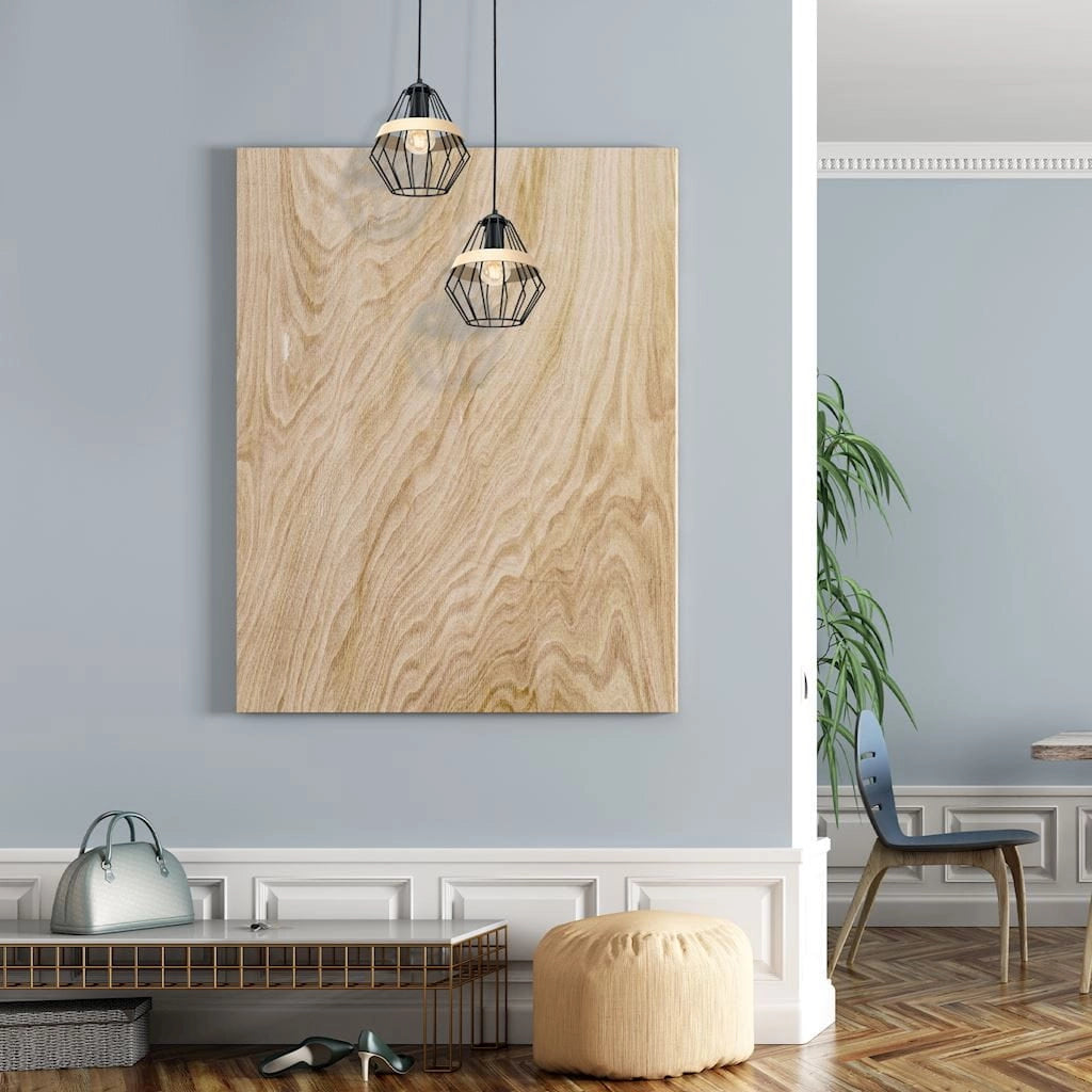 Lampada a sospensione Milagro Cliff E27 1 luce nero legno