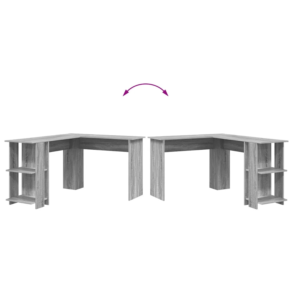 Scrivania ad angolo Grigio Sonoma Legno ingegnerizzato 869559