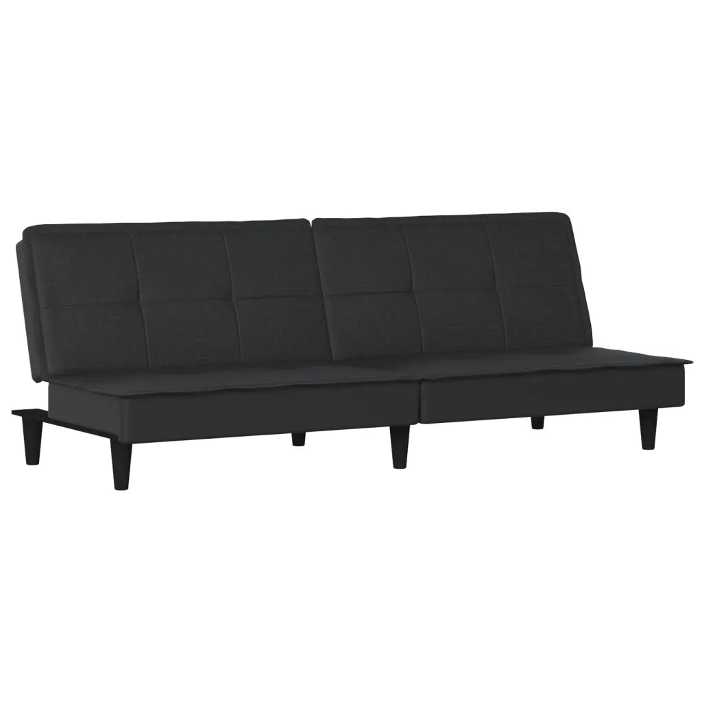 Divano Letto Nero in Tessuto 351915