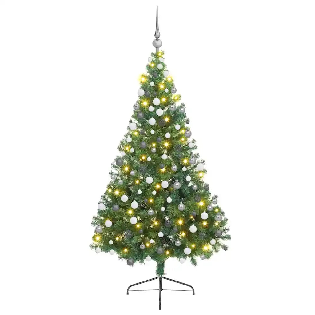 Albero di Natale artificiale con luci integrate Verde 210 cm 3397023