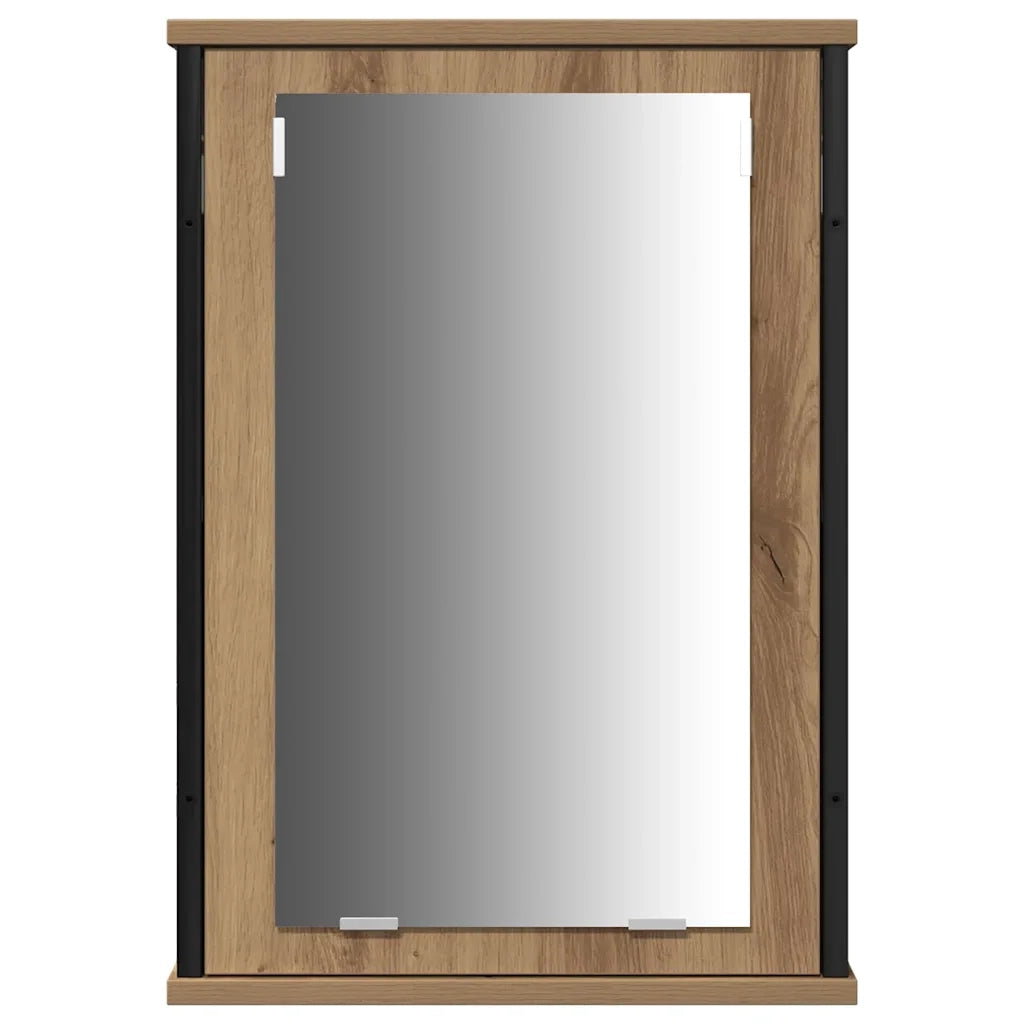 Set di mobili per il bagno con porta 3 pcs Rovere artigianale 3334396