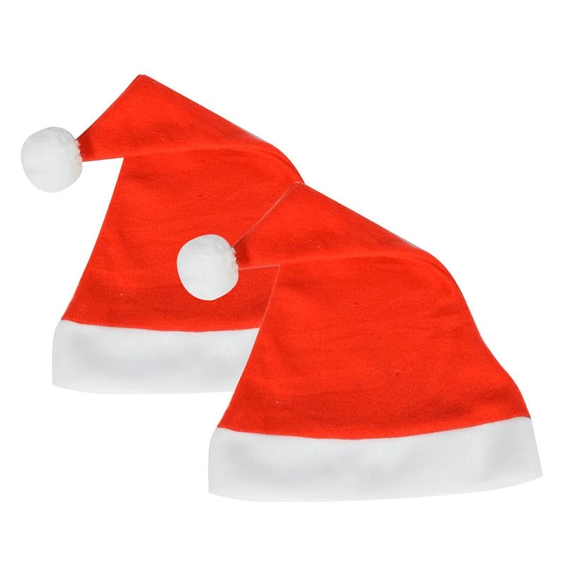 KIT SET 2 PZ MAURY'S CAPPELLO BABBO NATALE SEMPLICE 38CM