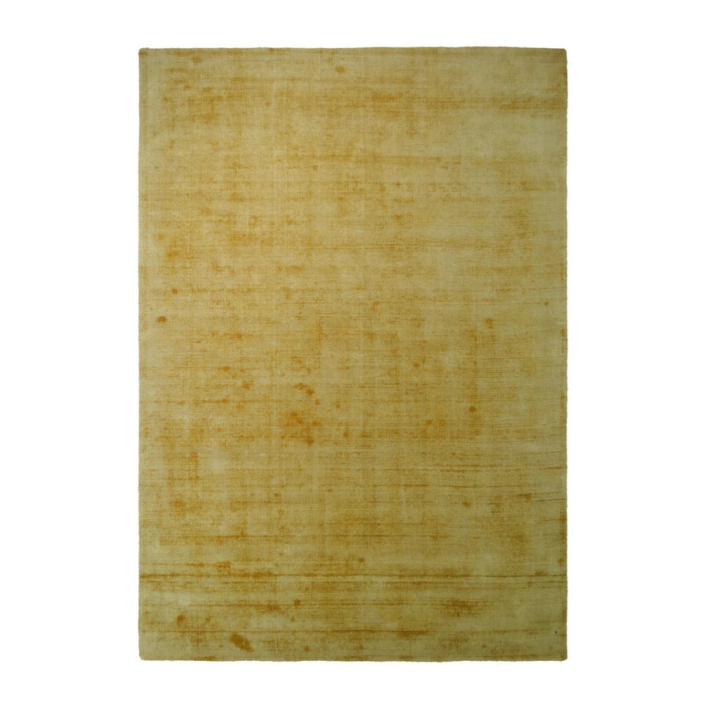 Tappeto di design Luxury 110 in viscosa gialla 80x150 cm