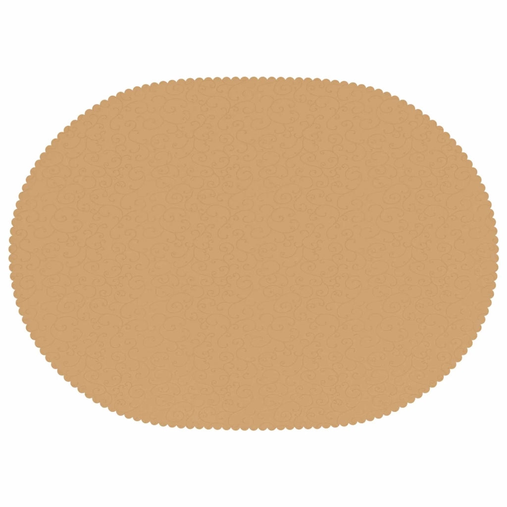 Tovaglia da Tavolo Ovale Beige 160 x 220 cm 42040166