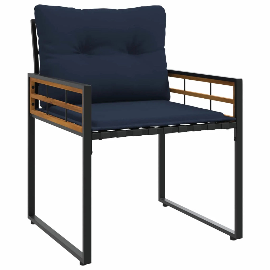 Set di Mobili da Esterno con cuscino 4 pcs Navy
