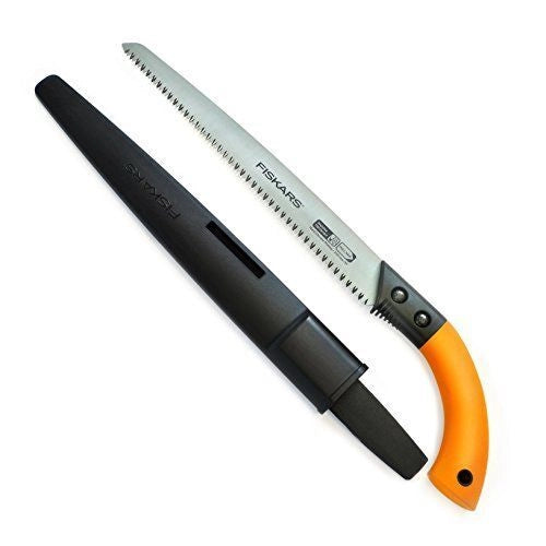 Fiskars 1001620 SW84 Seghetto a Lama Fissa 33 cm capacita' taglio 150 mm impugnatura SoftGrip con fodero colore Nero