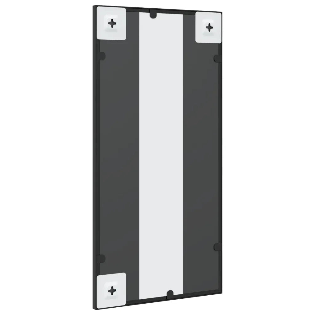 Specchio da Parete | Specchio decorativo Nero 30x60 cm Rettangolare in Ferro