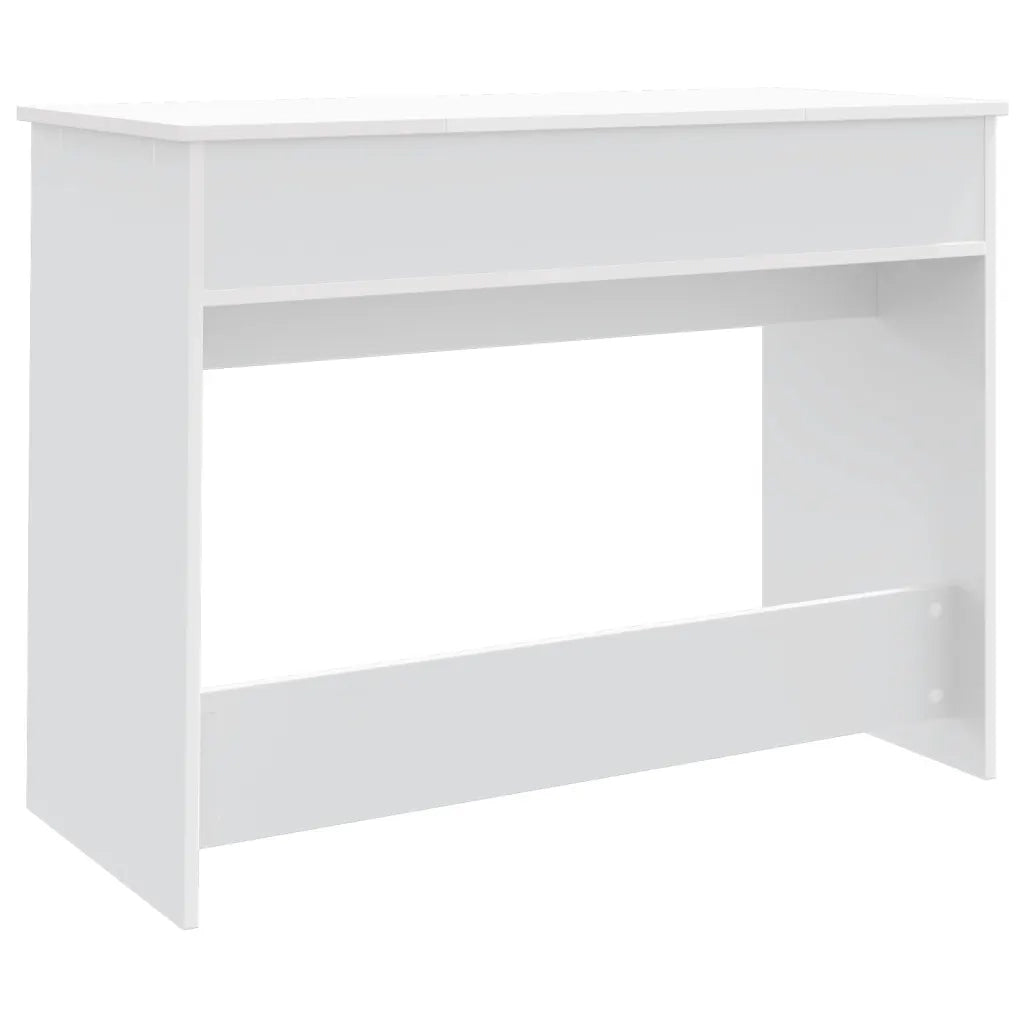 Toeletta con Specchio-Tavolo da Vanit¨¤ Bianco 100x45x76 cm