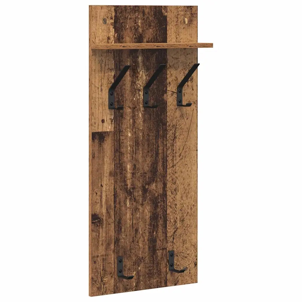 Appendiabiti a muro Legno vecchio 40 x 10 x 90 cm 874457