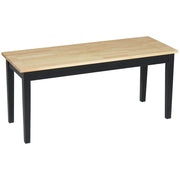 Divano a 2 posti in legno massello ¨C Minimal ¨C Naturale e Nero
