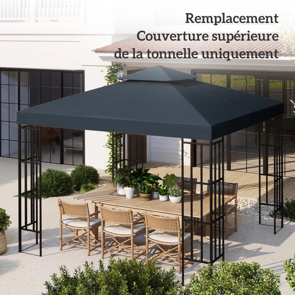 Tenda da giardino ¨C Minimal ¨C Grigio 3x3 m