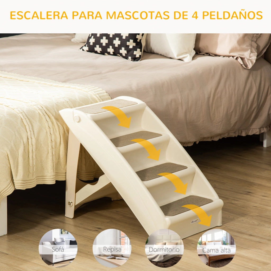 Scalino per Letti e Divani per Cani e Gatti ¨C Minimal ¨C 62x38x49,5 cm Beige