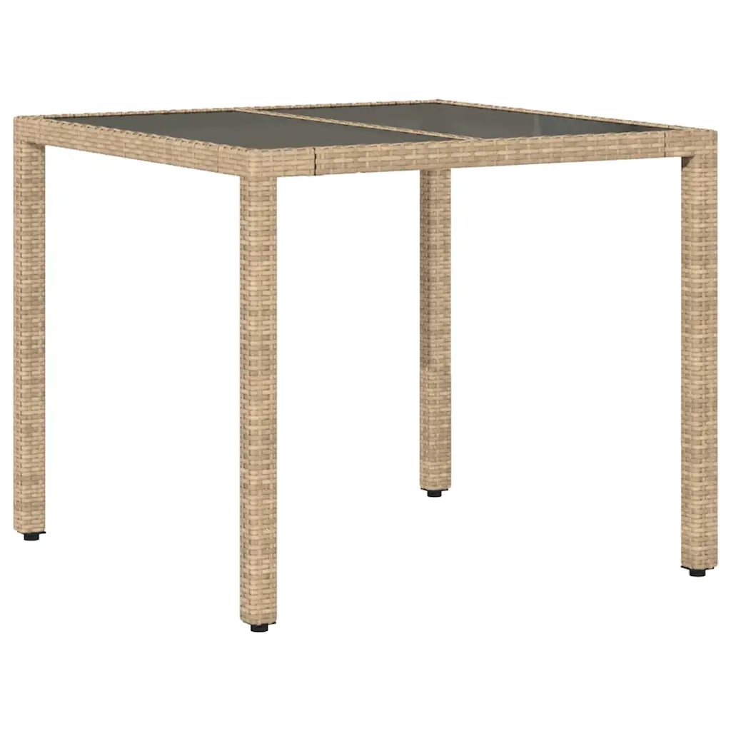 Set da Pranzo da Giardino 5 pz con Cuscini Polyrattan e Vetro 3278658