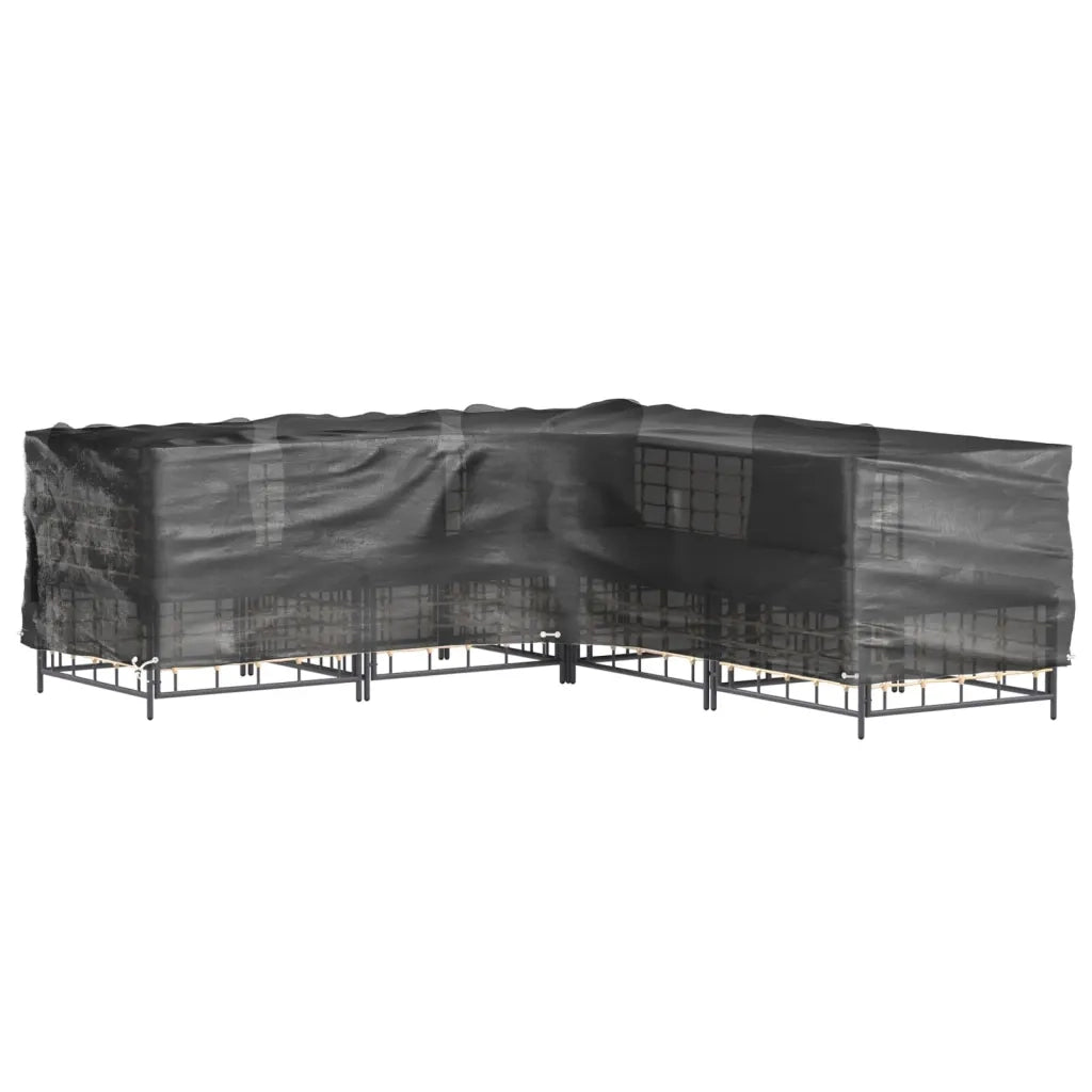 Coperture Mobili da Giardino | Telone per mobili da esterni a L 2 pz 16 Occhielli 285x285x70cm