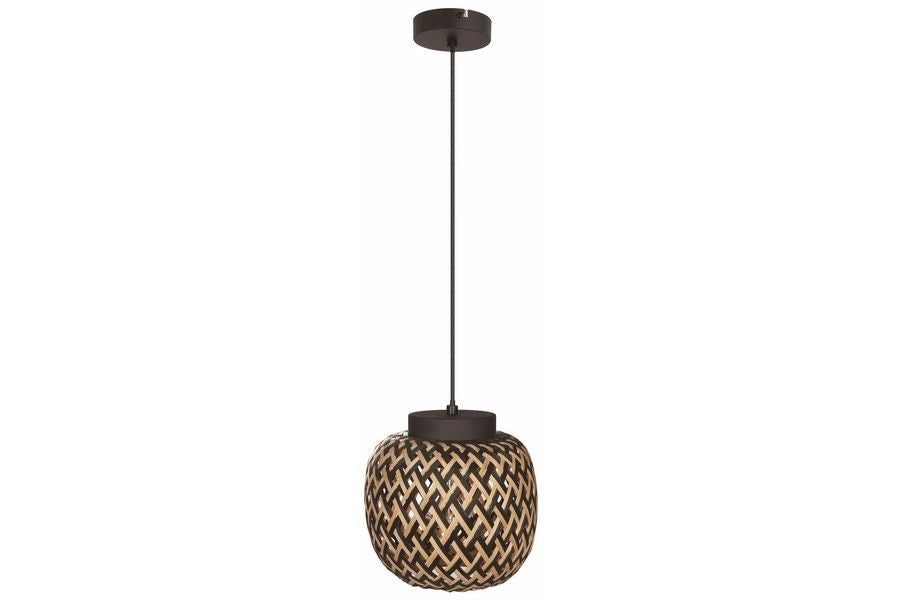 Lampada a sospensione boho bambù Ø20 E27 40W Elaine Reality