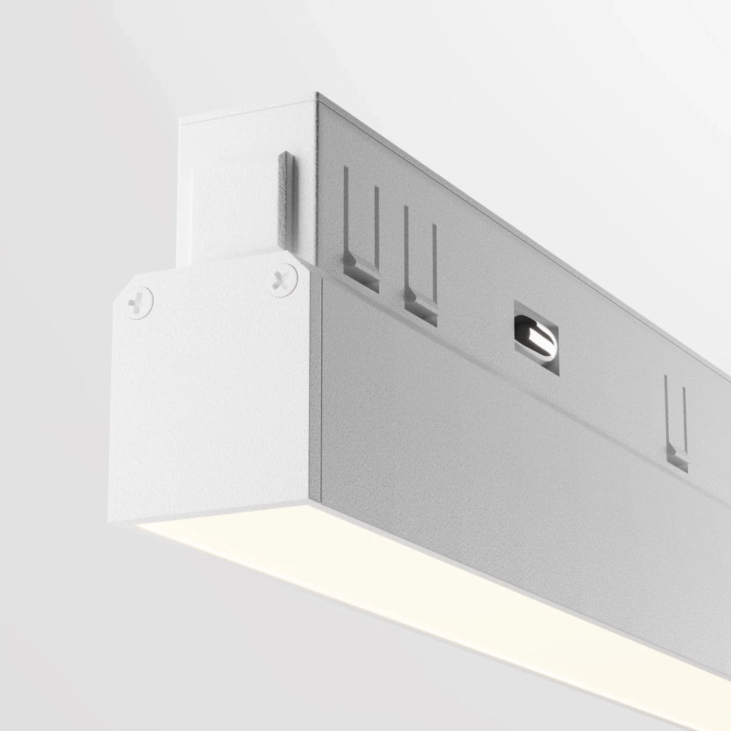 Maytoni Faretto moderno Exility Basis 1 luce LED integrato bianco alluminio