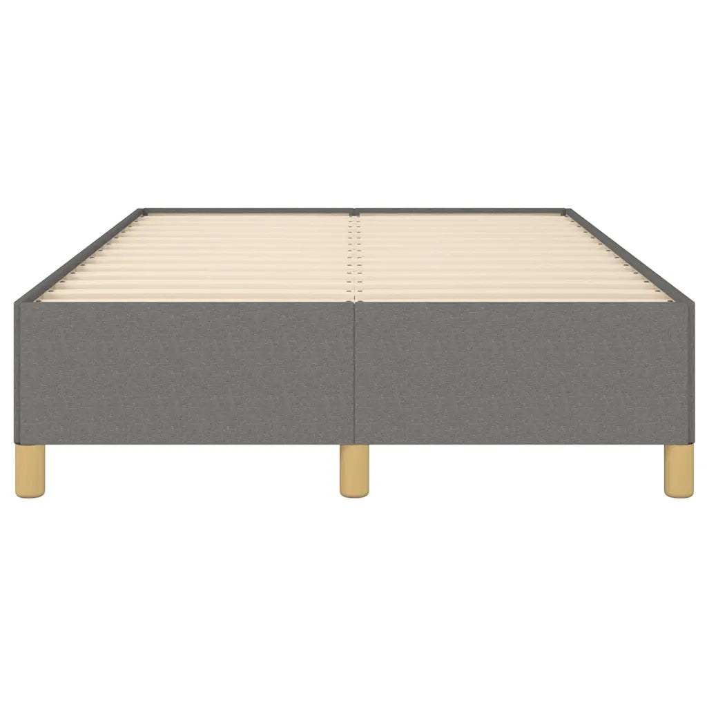 Letto matrimoniale | Letto per adulti | Giroletto senza Materasso Grigio Scuro 120x190 cm in Tessuto