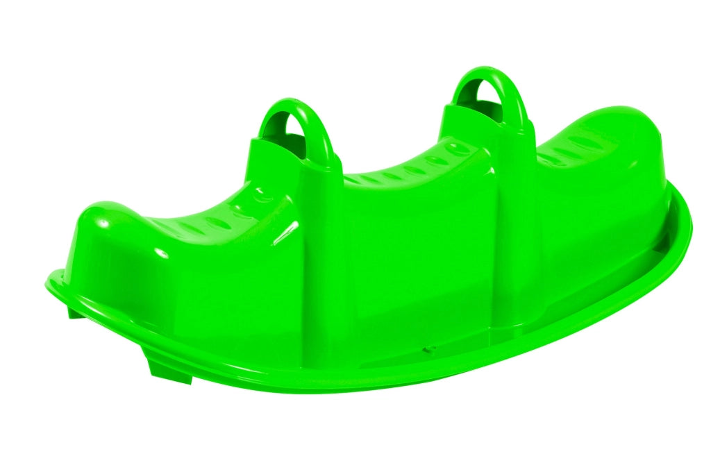 Dondolo 3 Posti 104x44x37 cm in Plastica Blu o Rosa o Verde