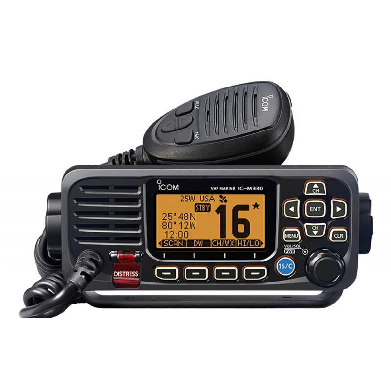 VHF IC-M330GE NERO CON GPS BLACK VHF WITH GPS