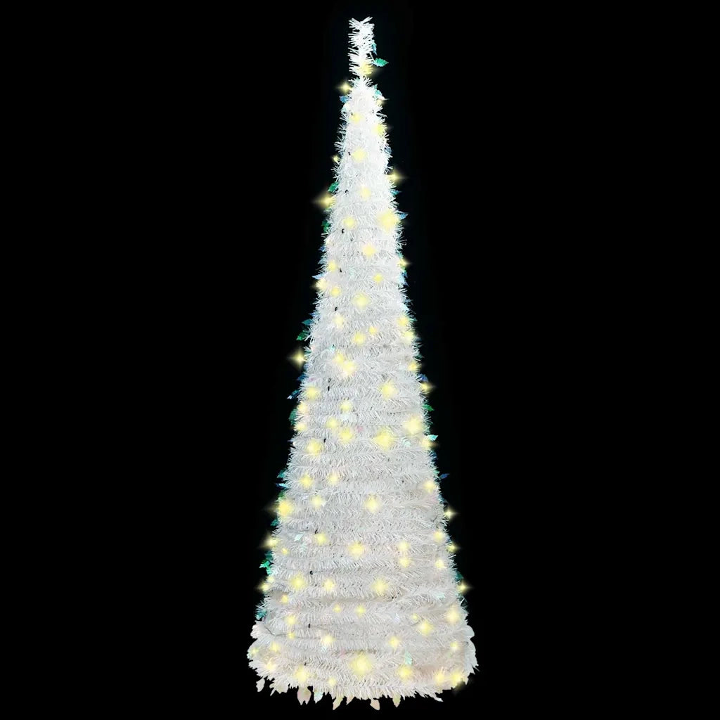 Albero di Natale Artificiale Pop-up con 150 LED Bianco 180 cm 357754