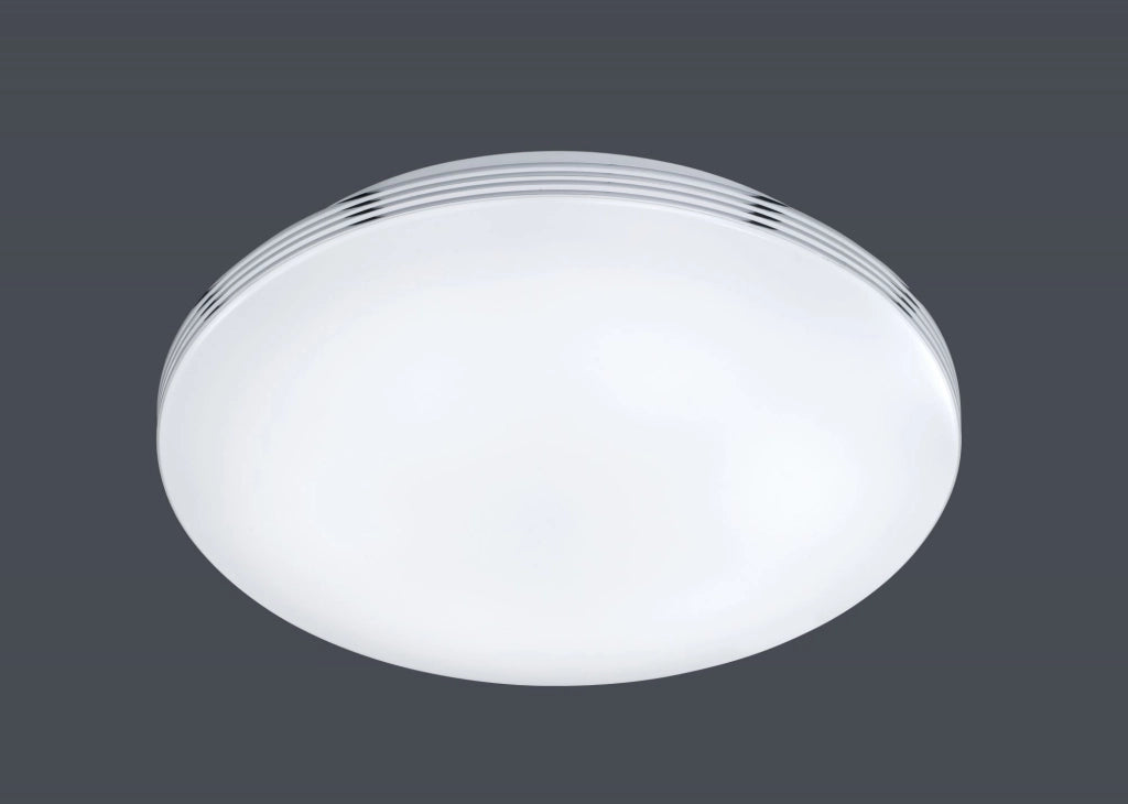 APART PLAFONIERA LED BAGNO CON BORDO CROMO D.35CM 18w 1850lm 3000k