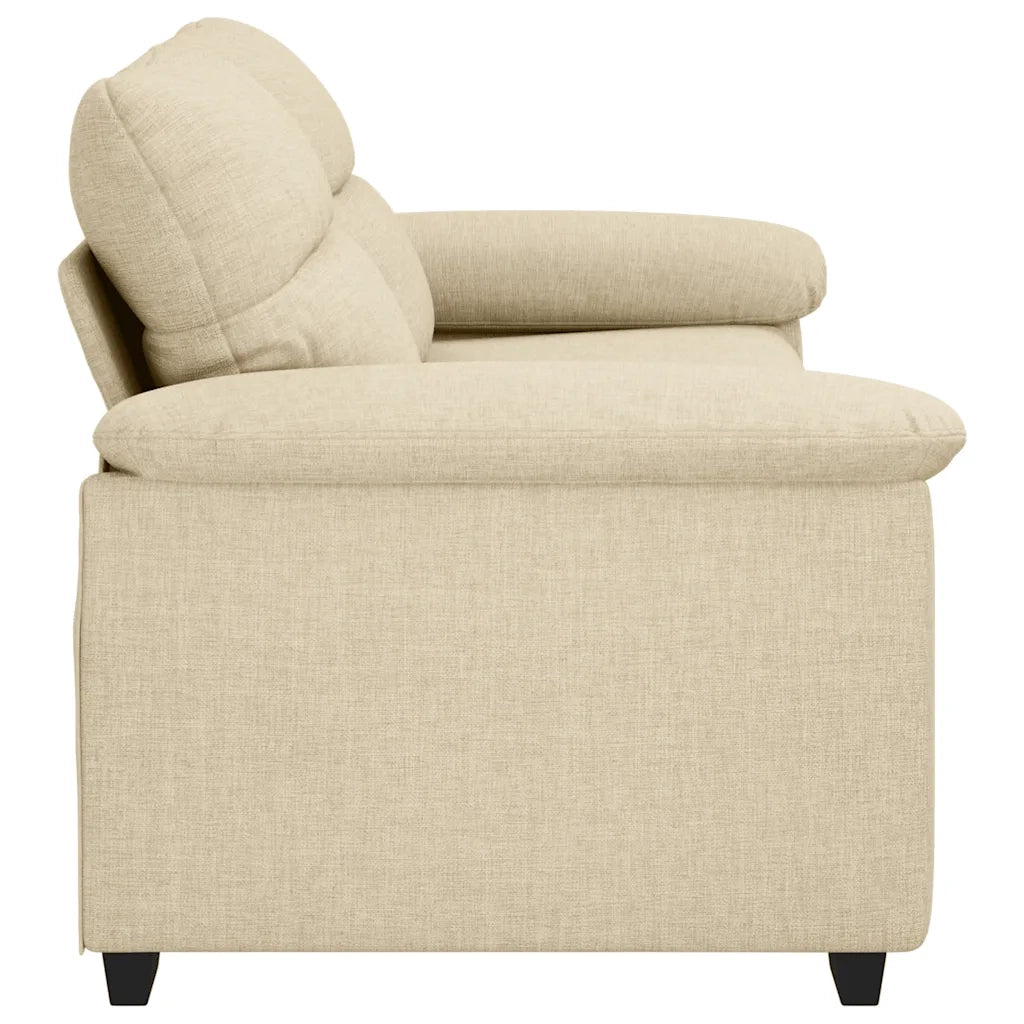 Divano a 2 Posti-Sofa 2 Posti Crema 140 cm in Tessuto 143891