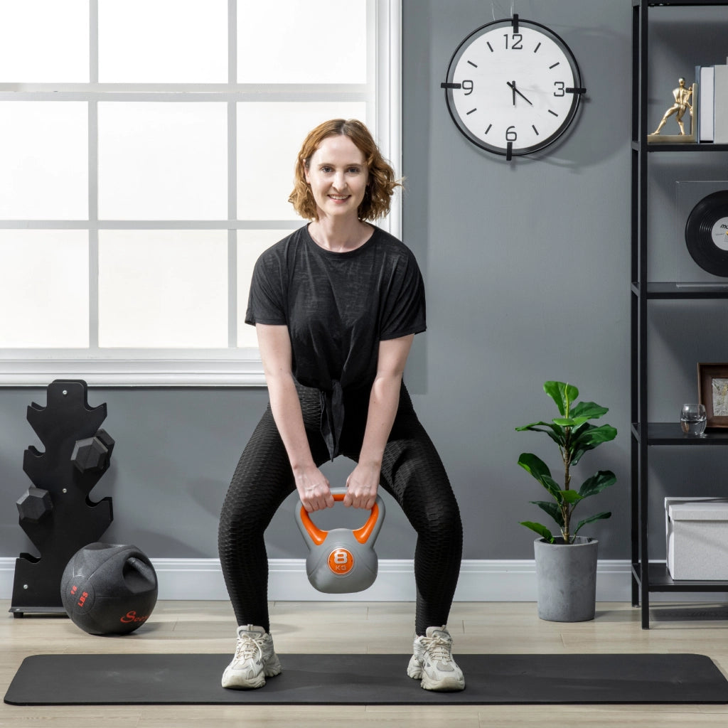 Kettlebell 8 kg ¨C Minimal ¨C Arancione 20x14x24 cm