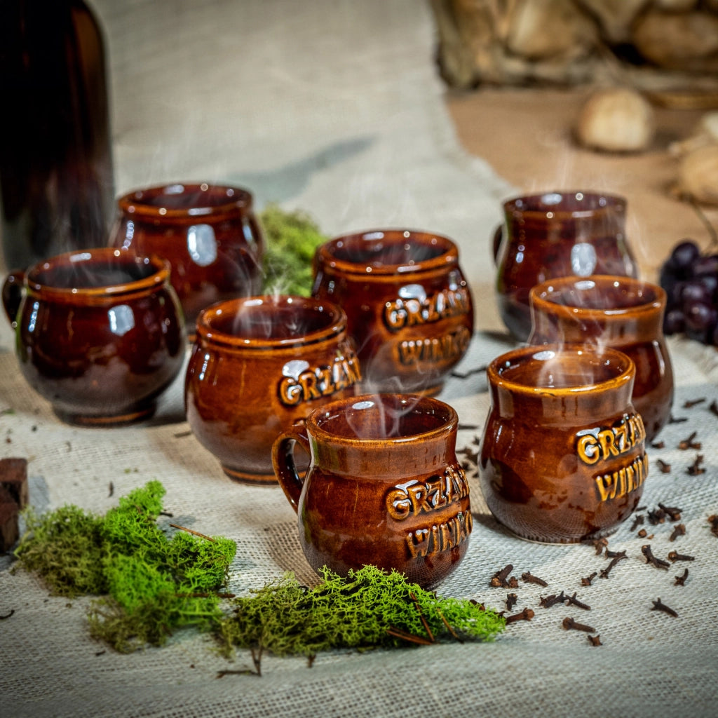 Set di 4 tazze da vin brulé KADAX da 300 ml in gres.